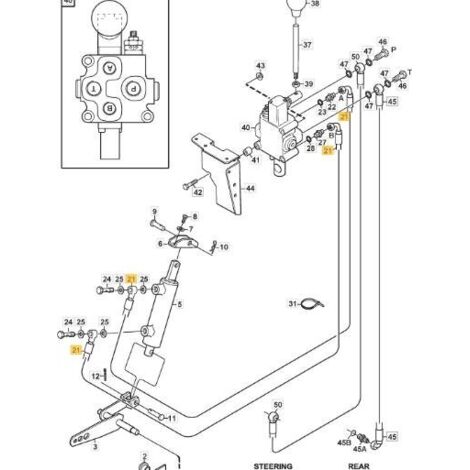 1137-0193-01 - Tuyau Hydraulique pour Tondeuse Autoportée STIGA