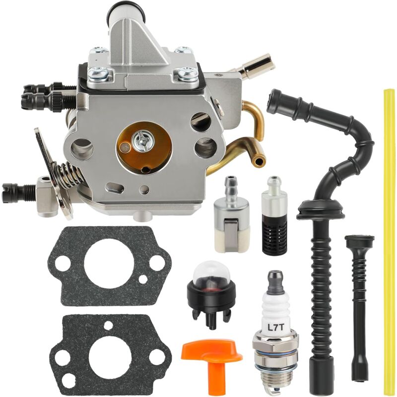 1137-120-0650 Carburetor Fits for Stihl MS192 MS192T MS192TC Chainsaw Carb Replace Zama C1Q-S258 with Fuel Line Filter Spark Plug Tune-up Kits