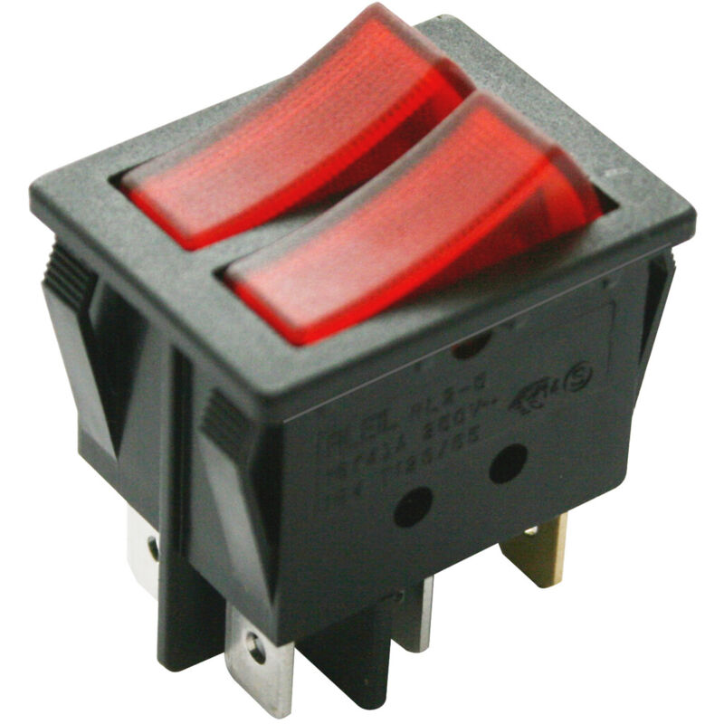 

Interruptor luminoso unipolar doble tecla 250V 16A (Electro DH 11.410.ILL/NRR)