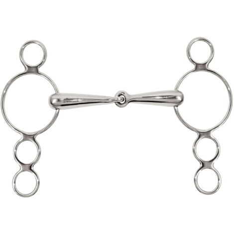 11,5 cm: Filetto pessoa snodato in acciaio inox vuoto 19 mm