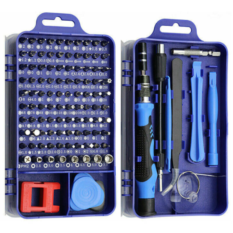 Kit Tournevis de Précision Magnétique 115-en-1 - Outils de Réparation Portable