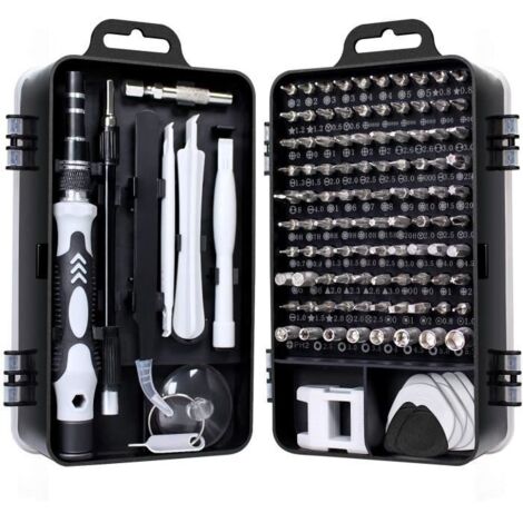 115 en 1 mini set tournevis precision kit tools petit boite tournevis torx informatique demontage pc portable pour macbook,iphone,ré