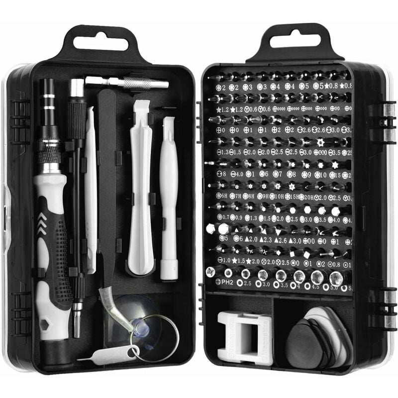 Choyclit - 115 en 1 Mini Set Tournevis Precision,Kit Tournevis de Précision pour machine à laver, climatiseur, réfrigérateur, ventilateur électrique,
