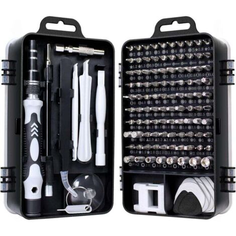 115-in-1 Mini-Schraubendreher-Set, Präzisionswerkzeug-Set, kleiner Koffer, Torx-Schraubendreher, Laptop-Demontage für MacBook, iPhone-Reparatur, Brillen-DIY, Uhren-Smartphone-Reparatur