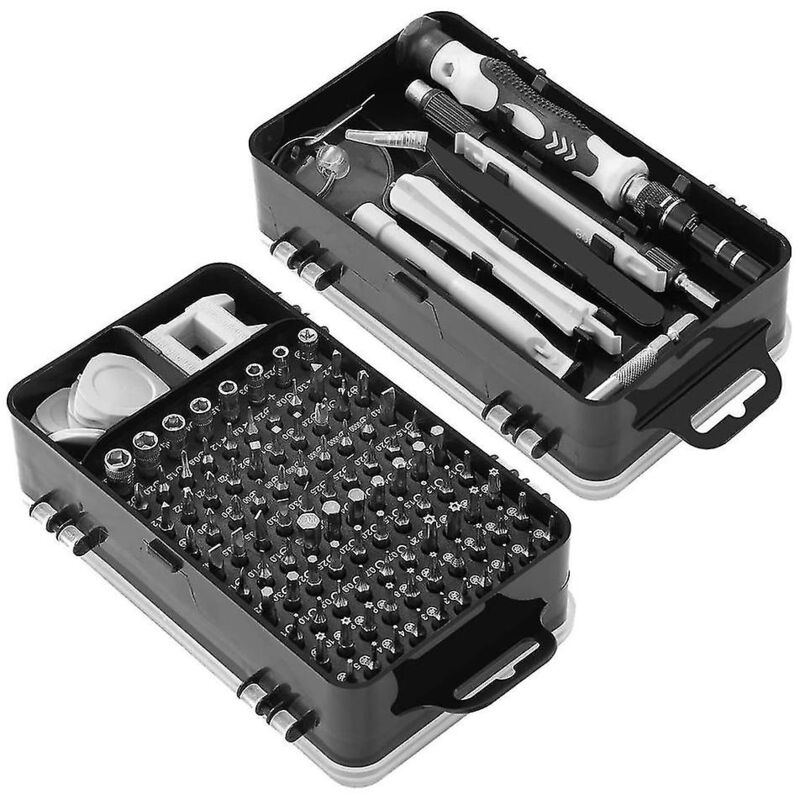 Ensemble de tournevis 115 en 1 Kit d'outils de réparation magnétique professionnel pour téléphone, ordinateur, montre, ordinateur portable