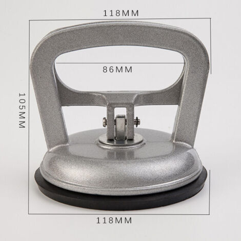 Ø 115 mm - 65 kg - Ventosa in alluminio per carrozzeria monoblocco per parabrezza
