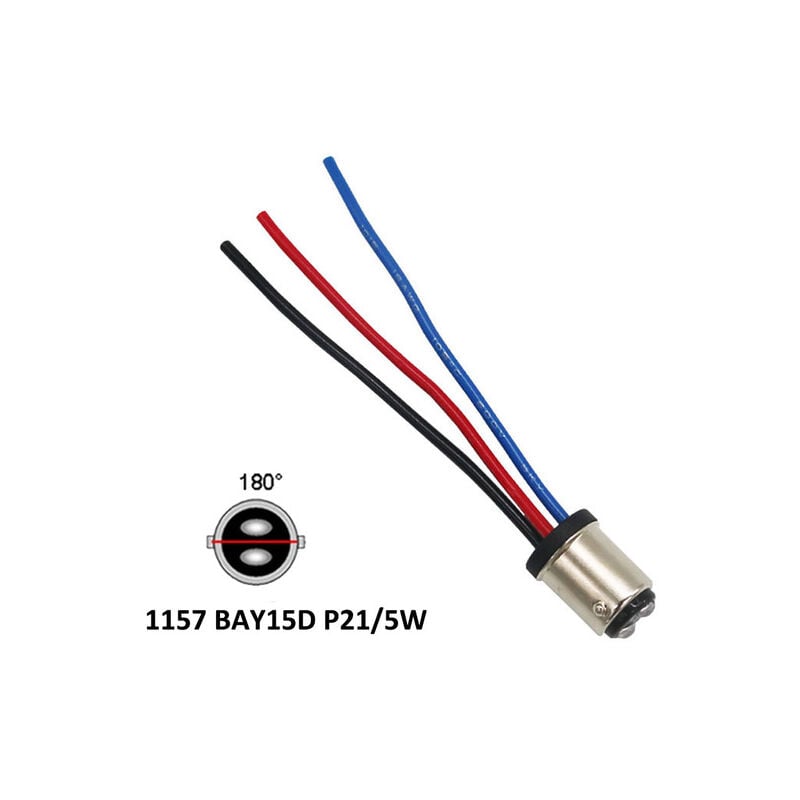 1156 1157 BAU15S 7440 7443 W21W P21W Buchse Halter Basis Auto Scheinwerfer Montage Männlichen Buchse Stecker Adapter Erweitert Draht Stecker,BAY15D | 06962456060707