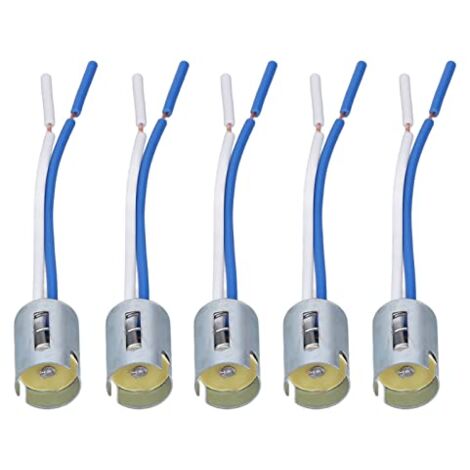 1156 Bulb Socket, 1156 Metal Rubber Bulb Socket, 10 Pcs, 1156 Bulb Sockets, Led Turn Signal Light Holder with Harness 3.5 Inch Dc 12Vible