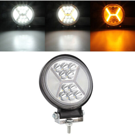 117W 12000LM LED Arbeitslichtleiste Bernstein DRL Off Road Fernlicht LKW SUV Jeep Boot
