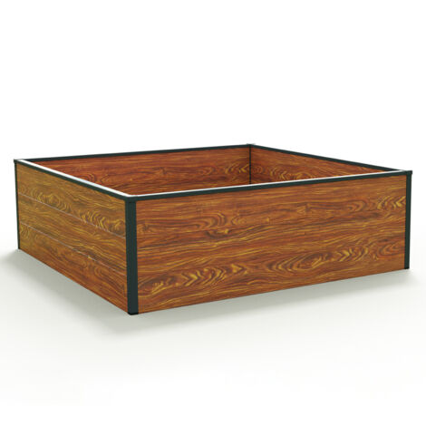 119 x 119 x 39 cm Hochbeet HALFSIZE, Holzoptik