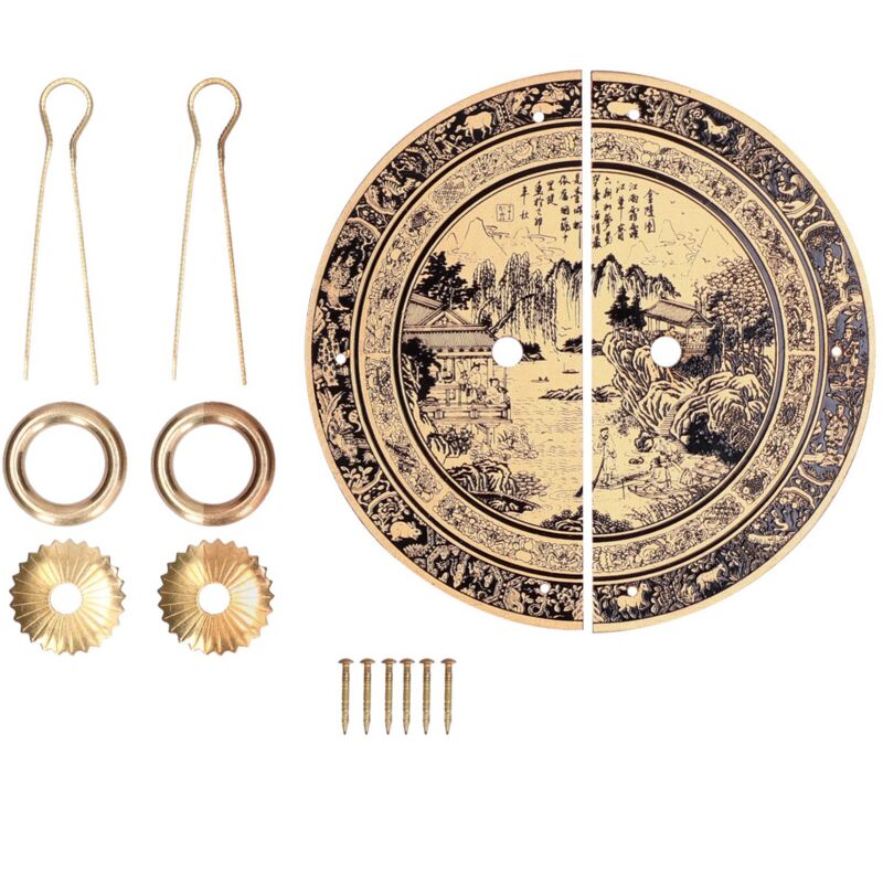 11cm Poignée de tiroir à motif original Poignée en laiton pour meubles anciens chinois