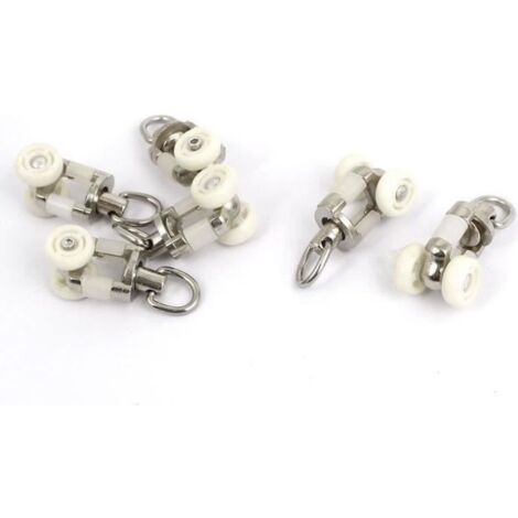 11mm Dia Roulettes pour rail de rideaux roue de transport en plastique Lot de 6 rouleaux COSwk1319