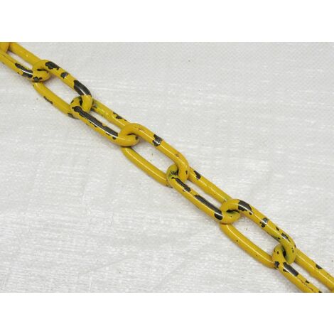11MM Grade 80 Yellow Painted Long Link Chain - 15400KG Fishing Trawling Lashing
