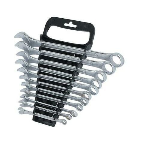 TOOLZONE 11PC METRIC COMBINATION SPANNER WRENCH SET IN CASE DROP FORGED SP079