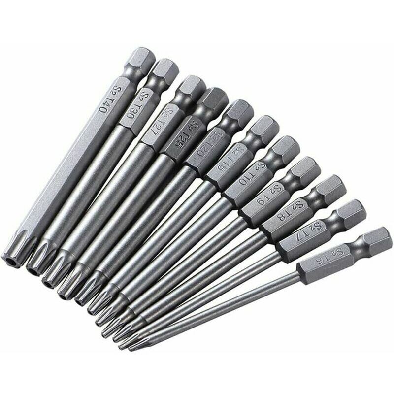 11pcs 75mm Set di cacciaviti di sicurezza Torx