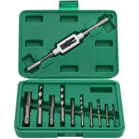 11Pcs Extracteurs de Vis Endommagées Boulons Cassés avec Boîte de Rangement，Extracteur de vis cassées à haute résistance Outil professionnel pour retirer les fils cassés