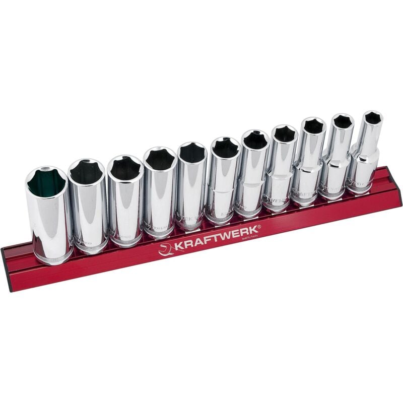 11pz- Set magalu di chiavi a bussola lunghe 1/2'