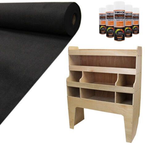 11sqm Black Van Lining & VW Transporter Racking Unit