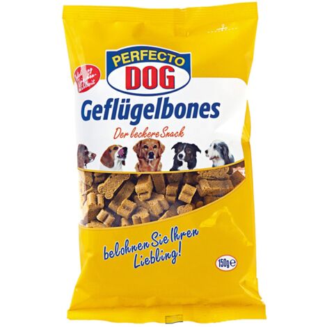 11x 150g Perfecto Dog Geflügelbones Leckerlis für Hunde Hundeleckerli Leckerli 1650g