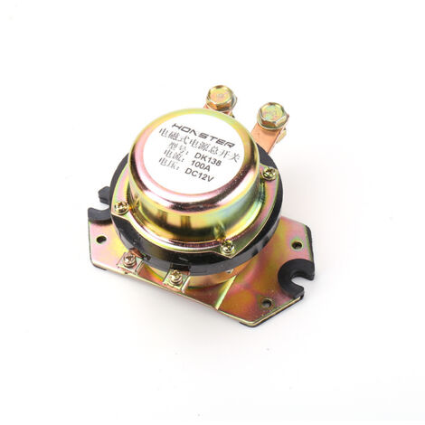 12/24V Haupt-Elektromagnetrelais für Kfz- und Baumaschinen – 100A, Batterieleckstromschutz