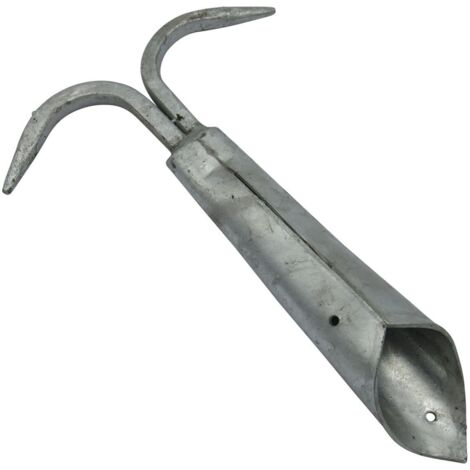 12" (300MM) Double Boat Hook Galvanised - Pole Secure