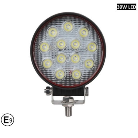 12См 39W Супер Мощен Кръгъл PRO Led Диоден Халоген Лед Лампа Прожектор 12V 24V