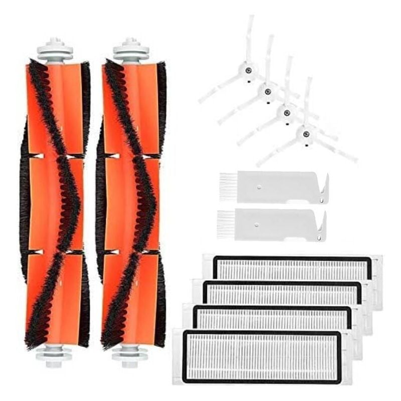 12 accessoires de rechange pour aspirateur robot Xiaomi, Roborock S50, S51, S55, S6, pièces détachées, brosses et filtres