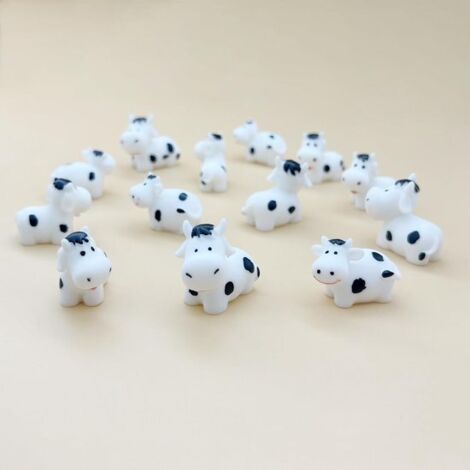 12 adorables adornos con forma de vaca para el salpicadero y el retrovisor del coche: divertidos accesorios de decoración para el interior.