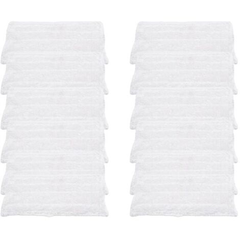 12 almohadillas de repuesto para Vileda Steam XXL Power Pad, limpiadora a vapor, mopa de microfibra, lavables