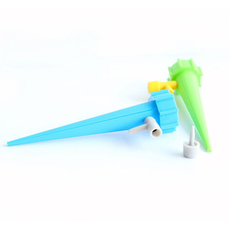 12 aspersores automáticos para plantas en maceta: kits de riego por goteo con control de velocidad, materiales PP, no tóxicos, ideales para las vacaciones.