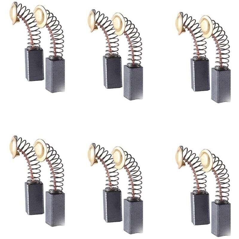 Image of 12 Balais Charbon Universels pour Meuleuse, Perceuse, Rabot et Marteau Électrique, Durable