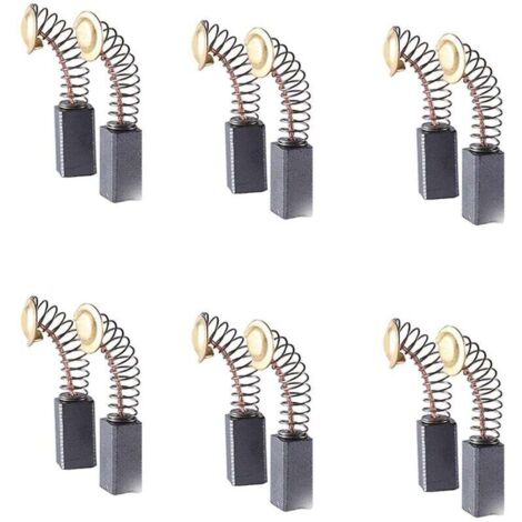 12 Balais Charbon Universels pour Meuleuse, Perceuse, Rabot et Marteau Électrique, Durable
