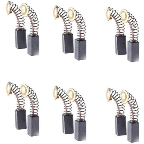 12 Balais Charbon Universels pour Meuleuse, Perceuse, Rabot et Marteau Électrique, Durable