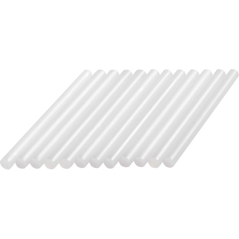 Set de 12 pi&egrave;ces Batons de colle 2615GG02JA 7 mm 100 mm transparent