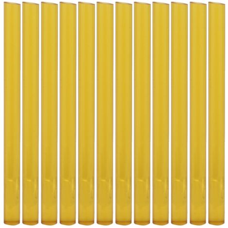 12 bâtons de colle thermofusible professionnelle pour extensions de cheveux et perruques, outil de coiffure jaune