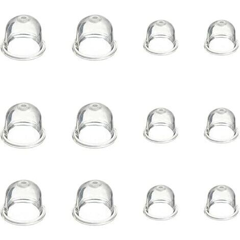 12 bombillas de cebado para carburador de 19 mm y 22 mm, accesorios para desbrozadoras, motosierras, sopladores y cortacéspedes.