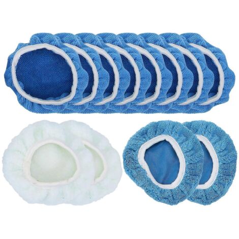 12 bonnets de polissage pour voiture, 12 pièces tampons fibre laine, housses de lustrage, pad buffer set pour ponceuse auto, lot de polisseurs à cire.