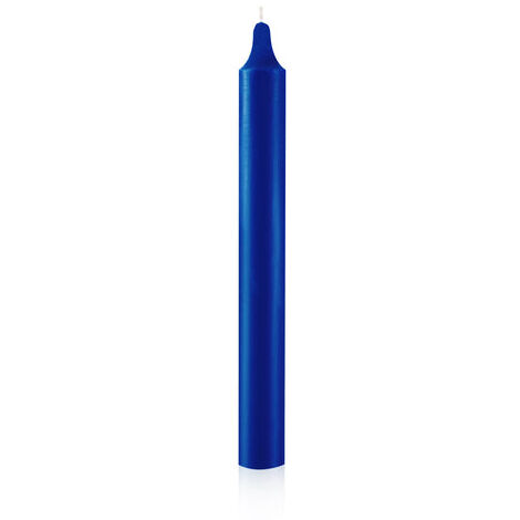 12 Bougie Teintée Masse ø21\200mm Bleu Roi