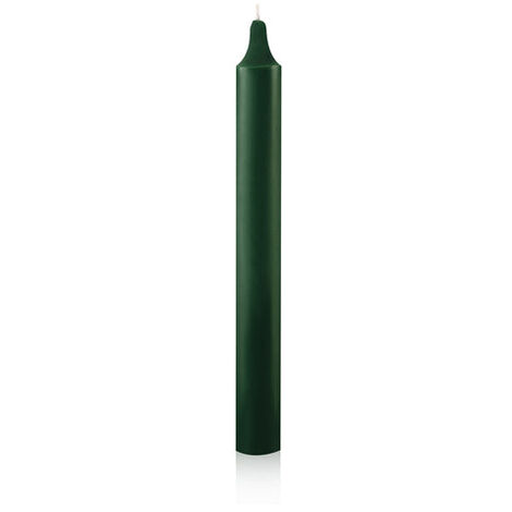 12 Bougie Teintée Masse ø21\200mm Vert Sapin