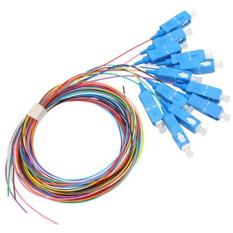 12 brins de câble à fibres optiques, ferrules céramiques, faible perte d'insertion pour instruments