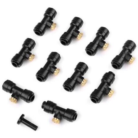 12 Buses de Brumisation Arrosage pour Tuyaux d'eau de 4/7 mm de Large Brumisateur pour Jardin Terrasse de Refroidissement Extérieur