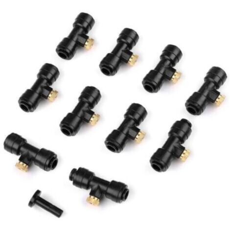 12 Buses de Brumisation Arrosage pour Tuyaux d'eau de 4/7 mm de Large Brumisateur pour Jardin Terrasse de Refroidissement Extérieur