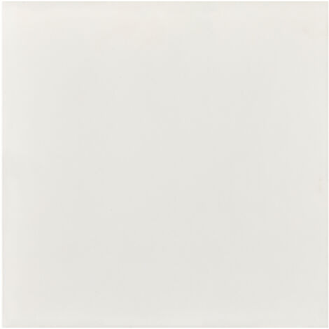 12 Carreaux de ciment véritable 0,48m2 / Carreaux de ciment artisanaux coloris Blanc cassé pour sol et mur - l.20 x L.20 cm - PEGANE -