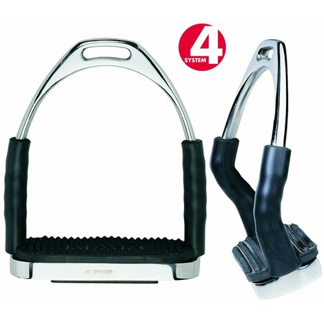 12 cm: Support articulé en acier inoxydable Herm Sprenger 4 système avec plateformes