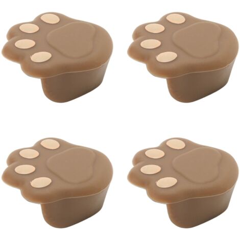 12 Coins de protection mignons en forme de patte de chat - Lot pour angles de meubles et tables - Silicone souple 3,8 cm