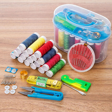 12 couleurs fil maison Kit de couture aiguilles à coudre et ensemble de fil à coudre Kits d'outils de couture de voyage