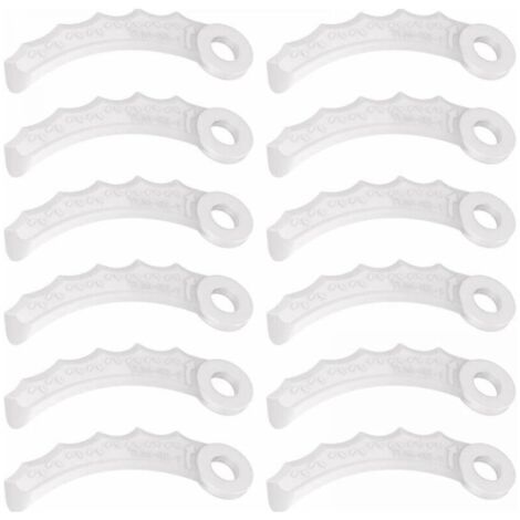 12 cuchillas de plástico para Makita, para desbrozadora Makita 198426-9 198383-1, DUR187U/L