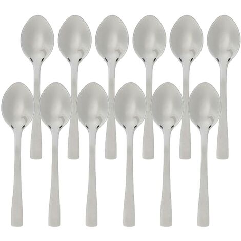 12 Cuillères à café en inox Moka