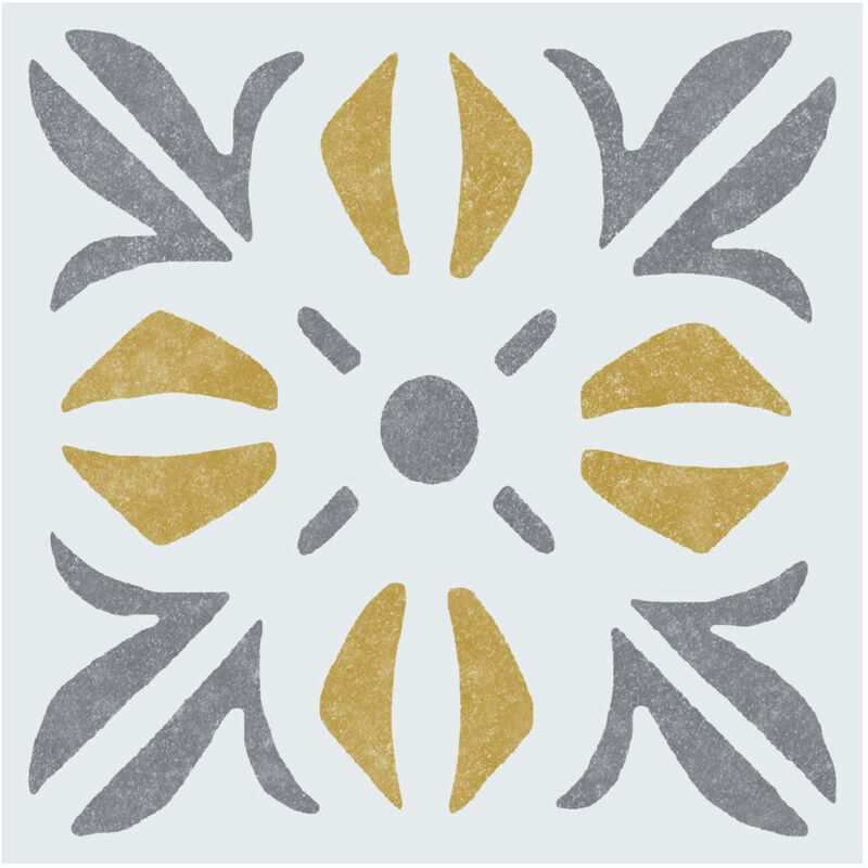 D-c-fix - 12 dalles murales adhésives wall tiles cubia jaune 15.25x15.25cm boite de 6 - dc-fix