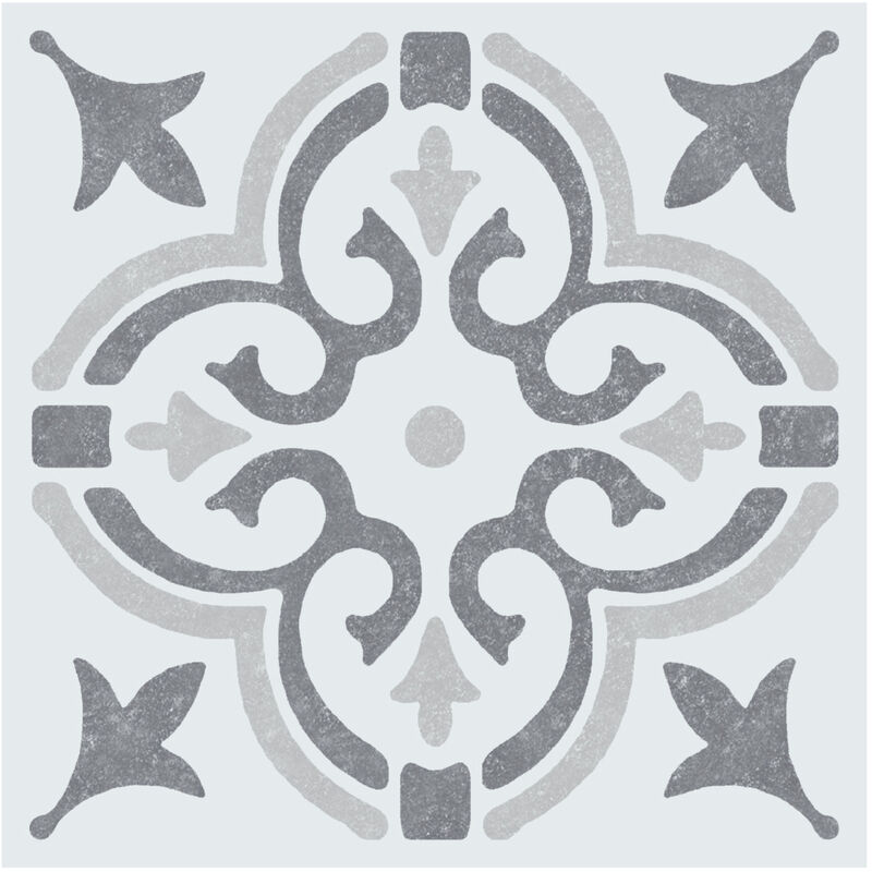 D-c-fix - 12 dalles murales adhésives wall tiles jamila gris 15.25x15.25cm boite de 6 - dc-fix